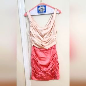 Express size 4 in champagne and coral